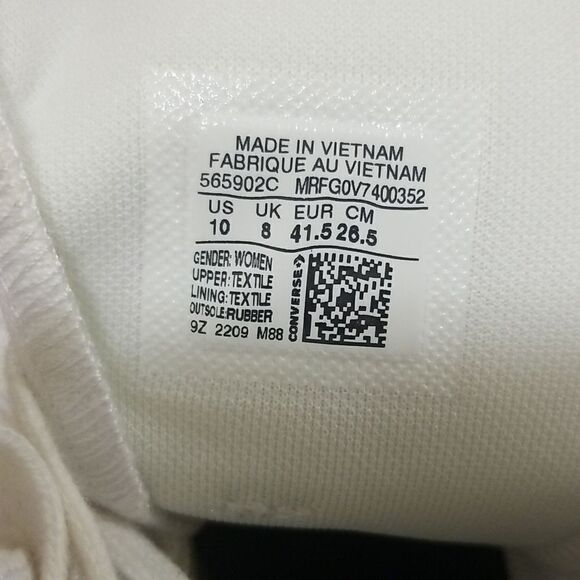 Converse Chuck Taylor All Star Lugged High White Women's size 10, Men's size 8 - Picture 4 of 7